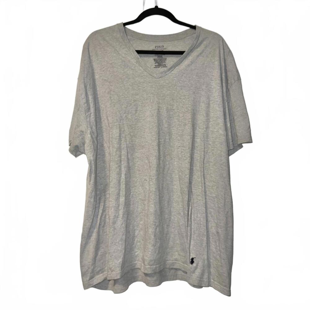 Polo Ralph Lauren Classic Fit Men's V-Neck T-Shirt Gray 2XL